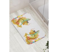 Коврик противоскользящий JoyArty "Зеркальный дракон" для ванной, сауны, бассейна, bath_17910