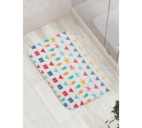 Коврик противоскользящий JoyArty "Морская символика" для ванной, сауны, бассейна, bath_7228