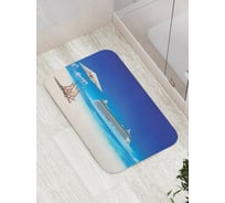 Коврик противоскользящий JoyArty "Путешествие на лайнере" для ванной, сауны, бассейна, bath_15324