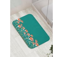 Коврик противоскользящий JoyArty "Колдовские цветы" для ванной, сауны, бассейна, bath_15736