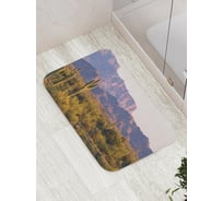 Коврик противоскользящий JoyArty "Кактусовое ограждение" для ванной, сауны, бассейна, bath_15719