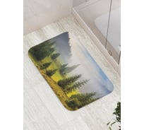 Коврик противоскользящий JoyArty "Елки на холмах" для ванной, сауны, бассейна, bath_15758