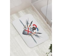 Коврик противоскользящий JoyArty "Оружейный герб" для ванной, сауны, бассейна, bath_15386