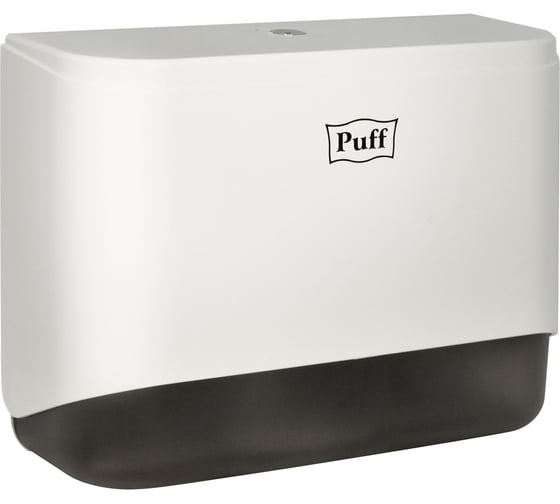 Диспенсер бумажных полотенец Puff 5140, белый, с замком, ABS-пластик 1402.028