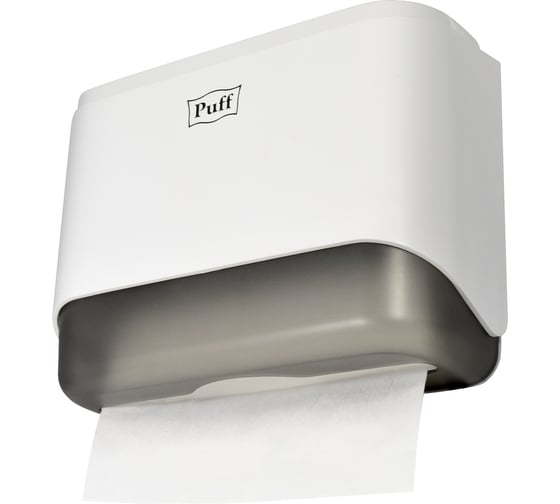 Диспенсер бумажных полотенец Puff 5140, белый, с замком, ABS-пластик 1402.028