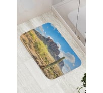 Коврик противоскользящий JoyArty "Кактус у горы" для ванной, сауны, бассейна, bath_15720