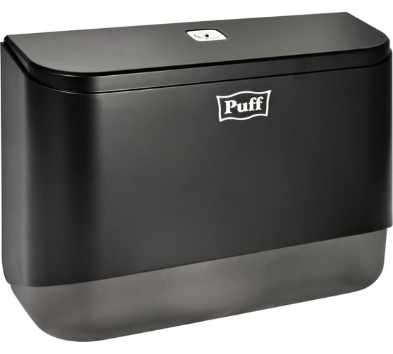 Диспенсер бумажных полотенец Puff 5140Bl, черный, с замком, ABS-пластик 1402.030