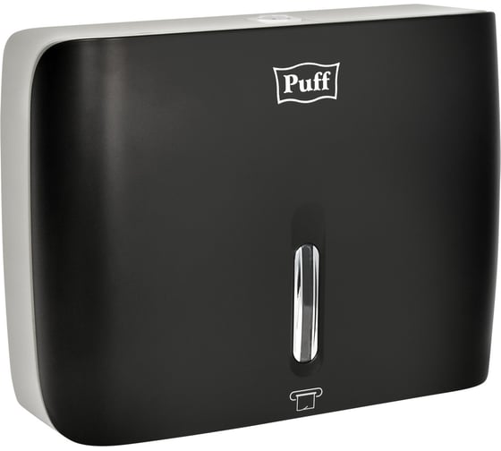 Диспенсер бумажных полотенец Puff 5145Bl, черный, с замком, ABS-пластик 1402.033