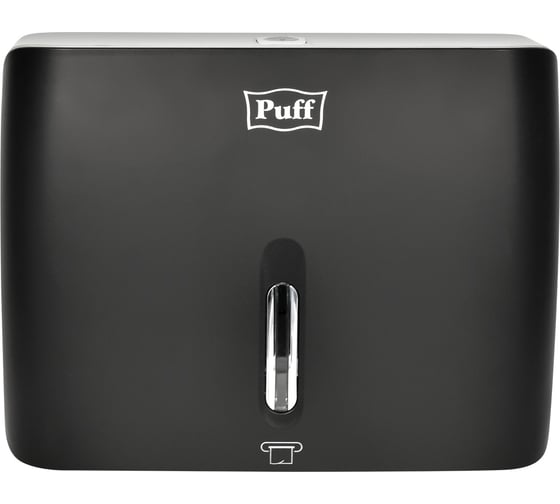 Диспенсер бумажных полотенец Puff 5145Bl, черный, с замком, ABS-пластик 1402.033