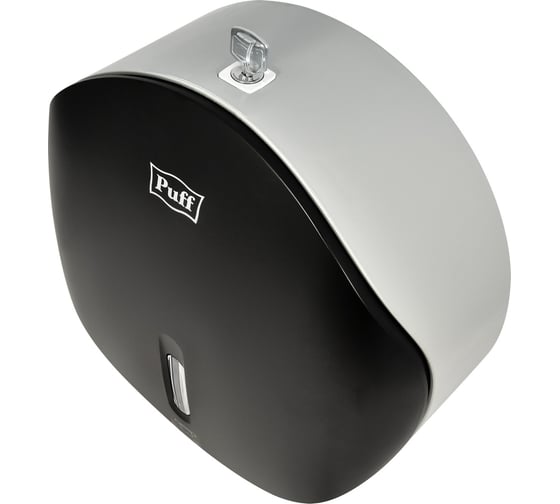 Диспенсер туалетной бумаги Puff Рuff-7145Bl, черный, с замком, ABS-пластик 1402.036