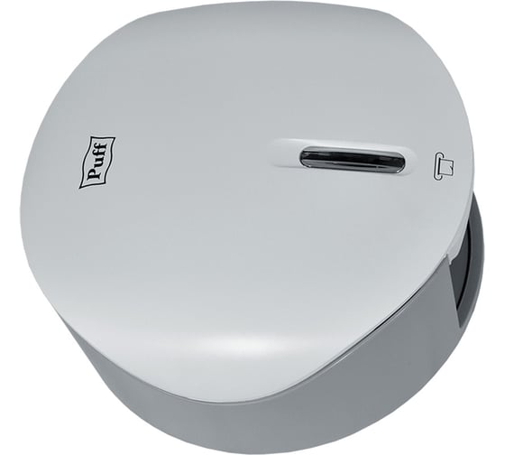 Диспенсер для туалетной бумаги Puff Рuff-7145, белый, с замком, ABS-пластик 1402.034