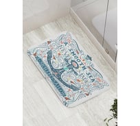 Коврик противоскользящий JoyArty "Опытный моряк" для ванной, сауны, бассейна, bath_11066