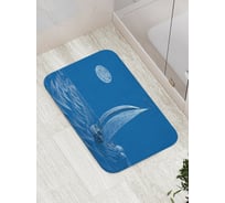 Коврик противоскользящий JoyArty "Через лунные волны" для ванной, сауны, бассейна, bath_11689