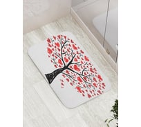 Коврик противоскользящий JoyArty "Осенний серцепад" для ванной, сауны, бассейна, bath_11745