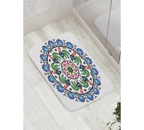 Коврик противоскользящий JoyArty "Красочные петухи" для ванной, сауны, бассейна, bath_10758