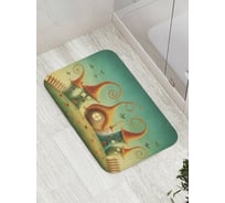 Коврик противоскользящий JoyArty "Домики гномов" для ванной, сауны, бассейна, bath_11970