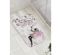Коврик противоскользящий JoyArty "Цветущая фея" для ванной, сауны, бассейна, bath_11947