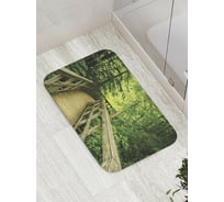 Коврик противоскользящий JoyArty "Маршрут через лес" для ванной, сауны, бассейна, bath_12150