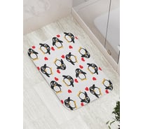 Коврик противоскользящий JoyArty "Влюбленные пингвины" для ванной, сауны, бассейна, bath_11863