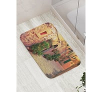 Коврик противоскользящий JoyArty "Старый город" для ванной, сауны, бассейна, bath_11771