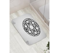 Коврик противоскользящий JoyArty "Геометрические кольца" для ванной, сауны, бассейна, bath_18919