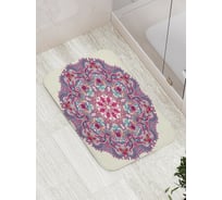Коврик противоскользящий JoyArty "Цветочный орнамент" для ванной, сауны, бассейна, bath_16077