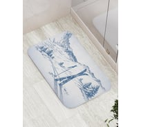 Коврик противоскользящий JoyArty "Лыжник отдыхает" для ванной, сауны, бассейна, bath_18895