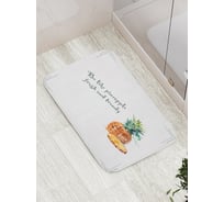Коврик противоскользящий JoyArty "Свежесть ананаса" для ванной, сауны, бассейна, bath_378496