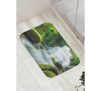 Коврик противоскользящий JoyArty "Тропический водопад" для ванной, сауны, бассейна, bath_18939