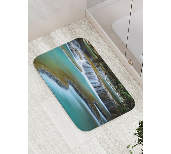 Коврик противоскользящий JoyArty "Большой водопад" для ванной, сауны, бассейна, bath_18967 1