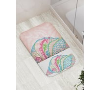 Коврик противоскользящий JoyArty "Искусство на ракушке" для ванной, сауны, бассейна, bath_17270