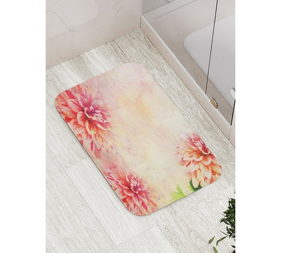 Коврик противоскользящий JoyArty "Цветочная любовь" для ванной, сауны, бассейна, bath_20501 1
