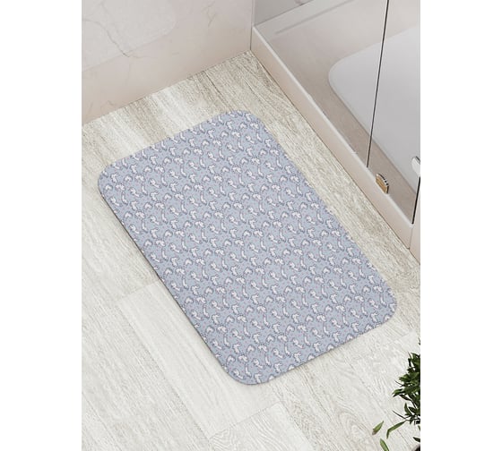 Коврик противоскользящий JoyArty "Милые альпаки" для ванной, сауны, бассейна, bath_378508 1