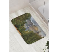 Коврик противоскользящий JoyArty "Горы в облаках" для ванной, сауны, бассейна, bath_19022