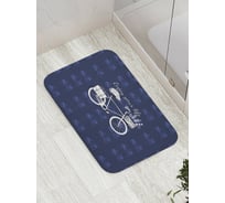 Коврик противоскользящий JoyArty "Белый кот" для ванной, сауны, бассейна, bath_378615