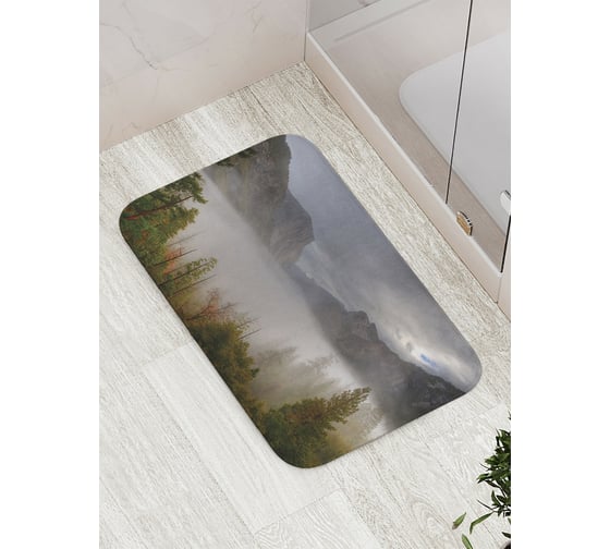 Коврик противоскользящий JoyArty "Мрачный туман" для ванной, сауны, бассейна, bath_19021 1