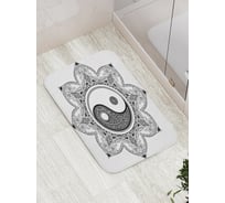 Коврик противоскользящий JoyArty "Расцветший Инь и ян" для ванной, сауны, бассейна, bath_18609