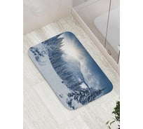 Коврик противоскользящий JoyArty "Хвойные горы" для ванной, сауны, бассейна, bath_18887