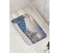 Коврик противоскользящий JoyArty "Зимние сосны" для ванной, сауны, бассейна, bath_18885