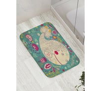 Коврик противоскользящий JoyArty "Подводная вечеринка" для ванной, сауны, бассейна, bath_33545
