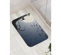Коврик противоскользящий JoyArty "Ведьма под луной" для ванной, сауны, бассейна, bath_18801