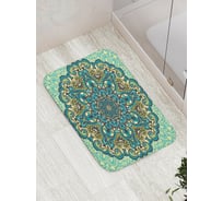 Коврик противоскользящий JoyArty "Зеленая мандала" для ванной, сауны, бассейна, bath_33889