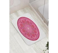 Коврик противоскользящий JoyArty "Розовая мандала" для ванной, сауны, бассейна, bath_141833