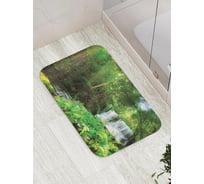 Коврик противоскользящий JoyArty "Длинный водопад" для ванной, сауны, бассейна, bath_20946