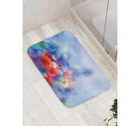 Коврик противоскользящий JoyArty "Космические цветы" для ванной, сауны, бассейна, bath_21143