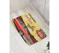 Коврик противоскользящий JoyArty "Добро пожаловать в Техас" для ванной, сауны, бассейна, bath_20827