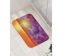 Коврик противоскользящий JoyArty "Сияние над пирамидами" для ванной, сауны, бассейна, bath_20969