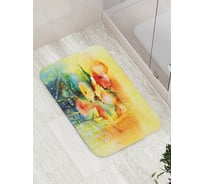 Коврик противоскользящий JoyArty "Цветы в раю" для ванной, сауны, бассейна, bath_21159