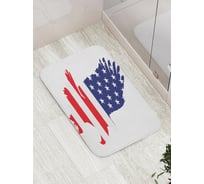 Коврик противоскользящий JoyArty "Орел с цветами флага" для ванной, сауны, бассейна, bath_20700
