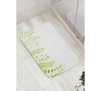 Коврик противоскользящий JoyArty "Зеленистые растения" для ванной, сауны, бассейна, bath_31005